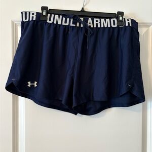 Under Armour Women's Dark Blue Athletic Shorts